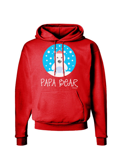 Matching Polar Bear Family - Papa Bear Dark Hoodie Sweatshirt by TooLoud-Hoodie-TooLoud-Red-Small-Davson Sales