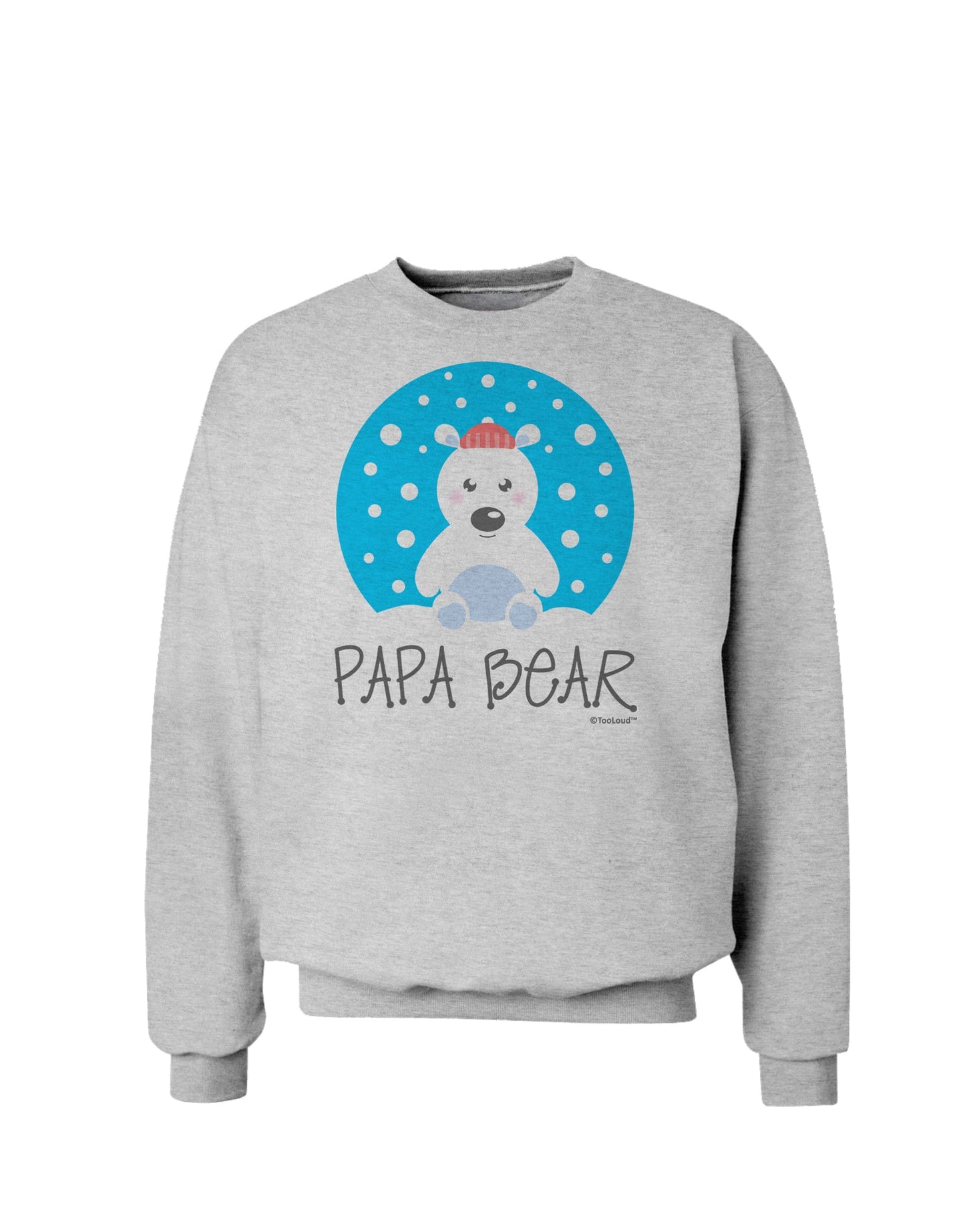 Matching Polar Bear Family - Papa Bear Sweatshirt by TooLoud-Sweatshirts-TooLoud-AshGray-Small-Davson Sales