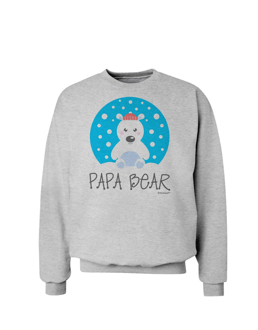 Matching Polar Bear Family - Papa Bear Sweatshirt by TooLoud-Sweatshirts-TooLoud-White-Small-Davson Sales