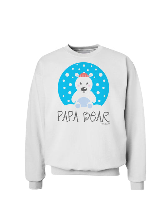 Matching Polar Bear Family - Papa Bear Sweatshirt by TooLoud-Sweatshirts-TooLoud-White-Small-Davson Sales