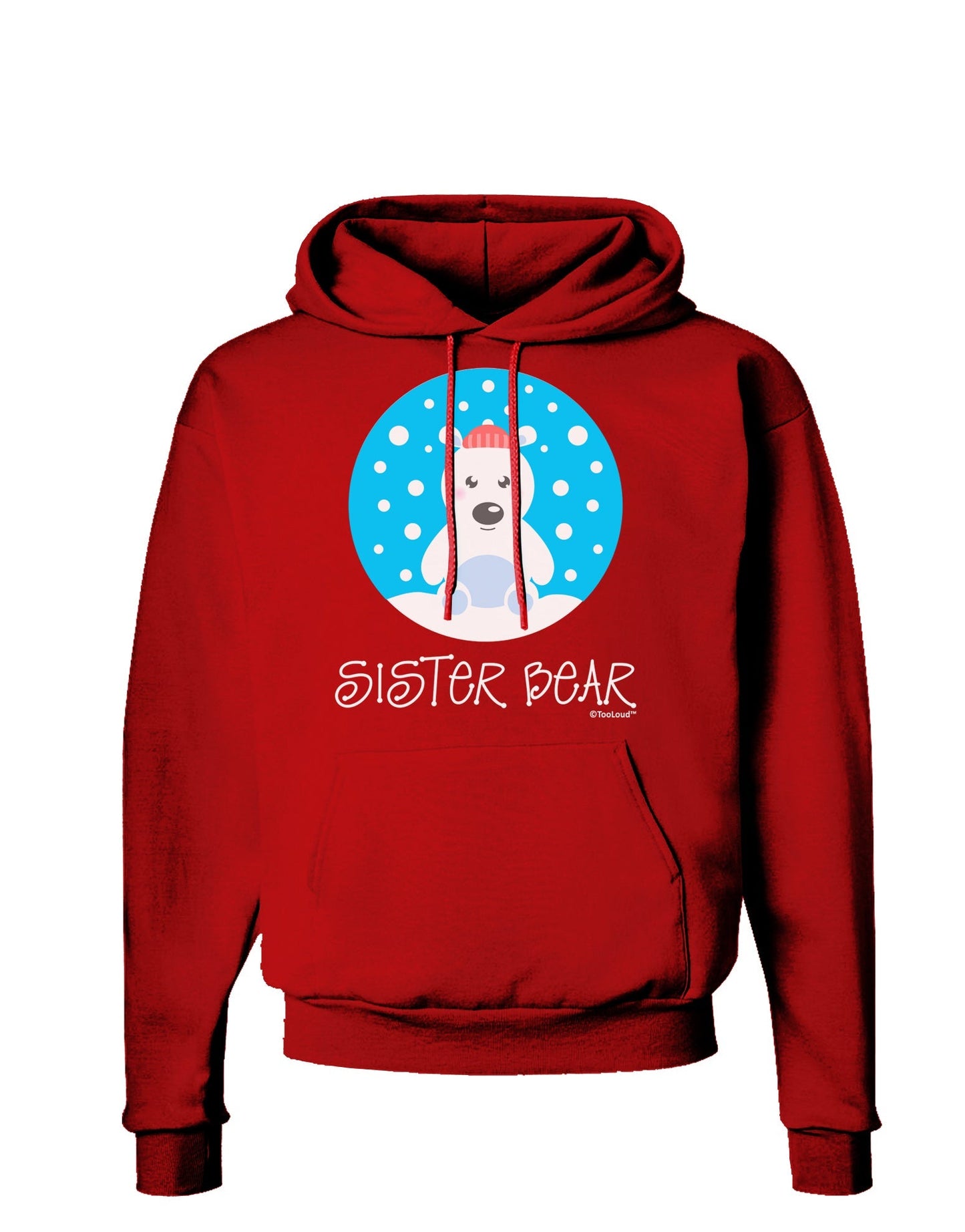 Matching Polar Bear Family - Sister Bear Dark Hoodie Sweatshirt by TooLoud-Hoodie-TooLoud-Red-Small-Davson Sales