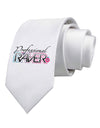 Matching Raver - Professional Printed White Necktie