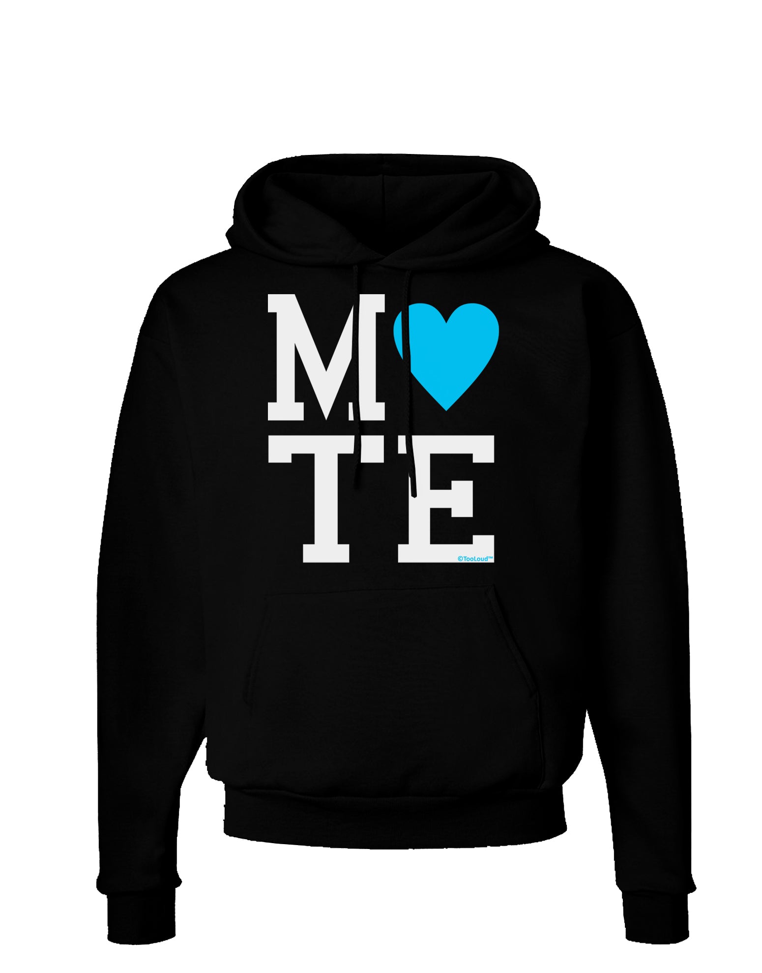 Matching Soulmate Design - Mate - Blue Dark Hoodie Sweatshirt by TooLoud-Hoodie-TooLoud-Black-Small-Davson Sales