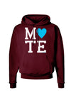 Matching Soulmate Design - Mate - Blue Dark Hoodie Sweatshirt by TooLoud-Hoodie-TooLoud-Maroon-Small-Davson Sales