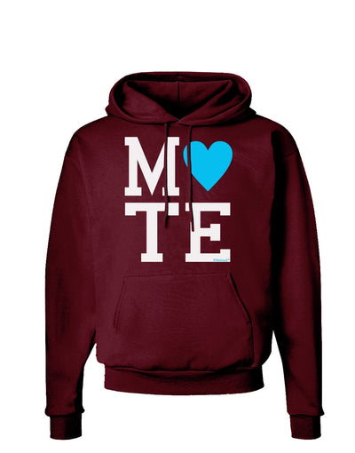 Matching Soulmate Design - Mate - Blue Dark Hoodie Sweatshirt by TooLoud-Hoodie-TooLoud-Maroon-Small-Davson Sales