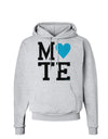 Matching Soulmate Design - Mate - Blue Hoodie Sweatshirt by TooLoud-Hoodie-TooLoud-AshGray-Small-Davson Sales