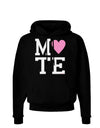 Matching Soulmate Design - Mate - Pink Dark Hoodie Sweatshirt by TooLoud-Hoodie-TooLoud-Black-Small-Davson Sales