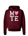 Matching Soulmate Design - Mate - Pink Dark Hoodie Sweatshirt by TooLoud-Hoodie-TooLoud-Maroon-Small-Davson Sales