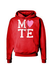 Matching Soulmate Design - Mate - Pink Dark Hoodie Sweatshirt by TooLoud-Hoodie-TooLoud-Red-Small-Davson Sales