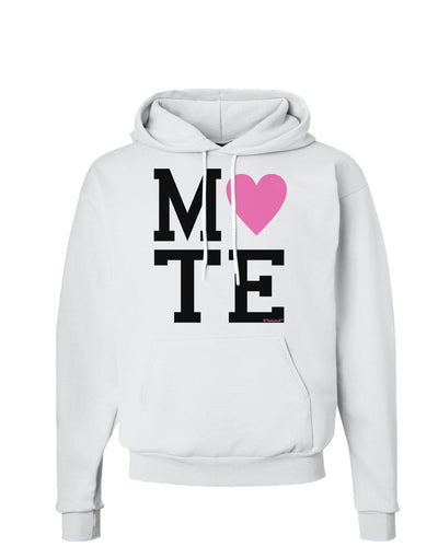 Matching Soulmate Design - Mate - Pink Hoodie Sweatshirt by TooLoud-Hoodie-TooLoud-White-Small-Davson Sales