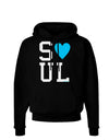 Matching Soulmate Design - Soul - Blue Dark Hoodie Sweatshirt by TooLoud-Hoodie-TooLoud-Black-Small-Davson Sales