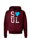 Matching Soulmate Design - Soul - Blue Dark Hoodie Sweatshirt by TooLoud-Hoodie-TooLoud-Maroon-Small-Davson Sales