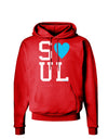 Matching Soulmate Design - Soul - Blue Dark Hoodie Sweatshirt by TooLoud-Hoodie-TooLoud-Red-Small-Davson Sales