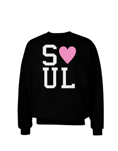 Matching Soulmate Design - Soul - Pink Adult Dark Sweatshirt by TooLoud-Sweatshirts-TooLoud-Black-Small-Davson Sales