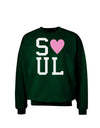 Matching Soulmate Design - Soul - Pink Adult Dark Sweatshirt by TooLoud-Sweatshirts-TooLoud-Deep-Forest-Green-Small-Davson Sales