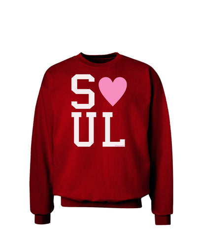 Matching Soulmate Design - Soul - Pink Adult Dark Sweatshirt by TooLoud-Sweatshirts-TooLoud-Deep-Red-Small-Davson Sales