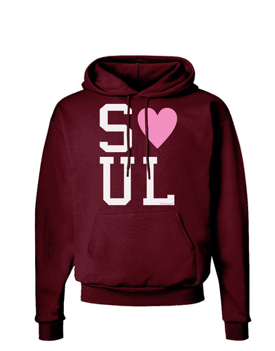 Matching Soulmate Design - Soul - Pink Dark Hoodie Sweatshirt by TooLoud-Hoodie-TooLoud-Maroon-Small-Davson Sales