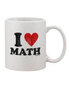 Math Lover's Distressed Print 11 oz Coffee Mug - TooLoud-11 OZ Coffee Mug-TooLoud-White-Davson Sales