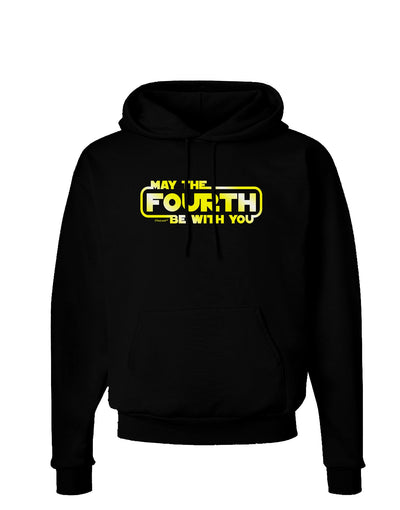 May The Fourth Be With You Dark Hoodie Sweatshirt-Hoodie-TooLoud-Black-Small-Davson Sales