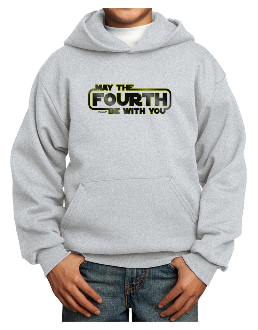 May The Fourth Be With You Youth Hoodie Pullover Sweatshirt-Youth Hoodie-TooLoud-White-XS-Davson Sales