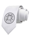 Medusa Head Coin - Greek Mythology Printed White Necktie by TooLoud