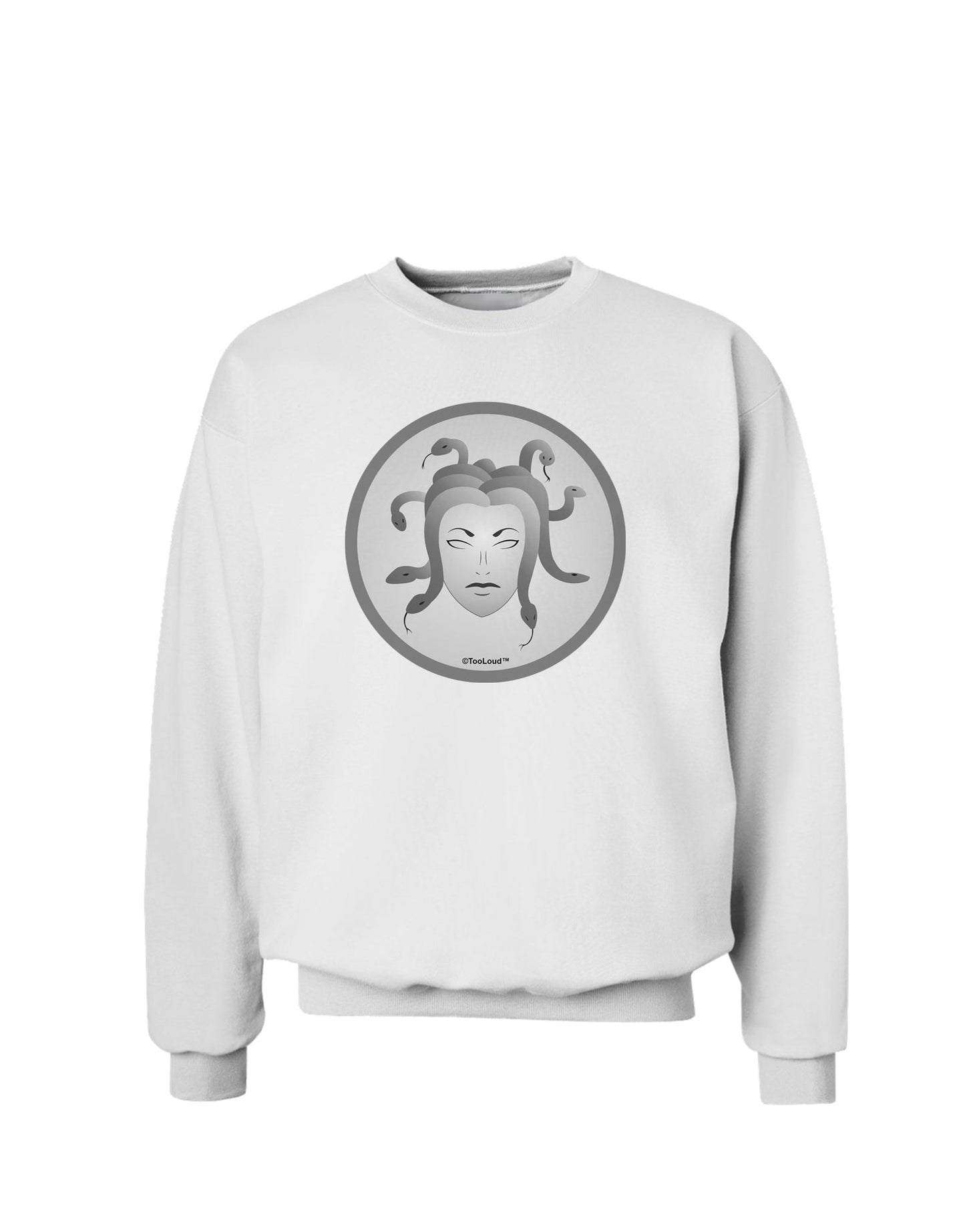Medusa Head Coin - Greek Mythology Sweatshirt by TooLoud-Sweatshirts-TooLoud-White-Small-Davson Sales