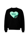 Meh Candy Heart Green - Valentines Day Adult Dark Sweatshirt by TooLoud-Sweatshirts-TooLoud-Black-Small-Davson Sales