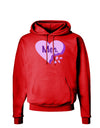 Meh Candy Heart Purple - Valentines Day Dark Hoodie Sweatshirt by TooLoud-Hoodie-TooLoud-Red-Small-Davson Sales