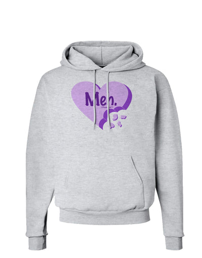 Meh Candy Heart Purple - Valentines Day Hoodie Sweatshirt by TooLoud-Hoodie-TooLoud-AshGray-Small-Davson Sales