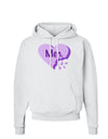 Meh Candy Heart Purple - Valentines Day Hoodie Sweatshirt by TooLoud-Hoodie-TooLoud-White-Small-Davson Sales