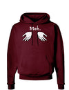 Meh with Hands Dark Hoodie Sweatshirt-Hoodie-TooLoud-Maroon-Small-Davson Sales