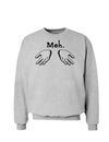 Meh with Hands Sweatshirt-Sweatshirts-TooLoud-AshGray-Small-Davson Sales