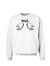 Meh with Hands Sweatshirt-Sweatshirts-TooLoud-White-Small-Davson Sales