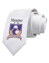 Member of the Wolf Pack Printed White Necktie