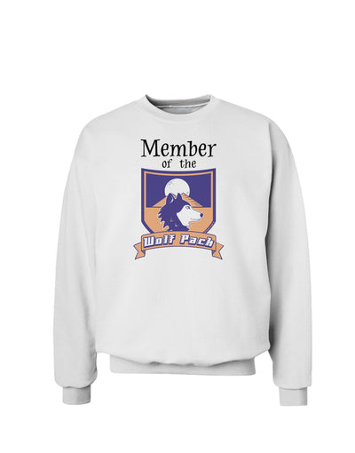 Member of the Wolf Pack Sweatshirt-Sweatshirts-TooLoud-White-Small-Davson Sales