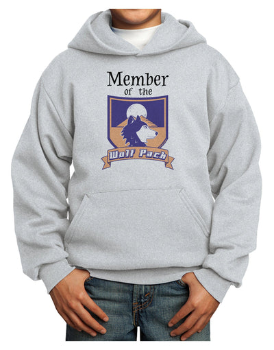 Member of the Wolf Pack Youth Hoodie Pullover Sweatshirt-Youth Hoodie-TooLoud-Ash-XS-Davson Sales