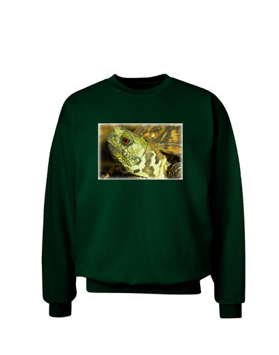 Menacing Turtle Adult Dark Sweatshirt-Sweatshirts-TooLoud-Deep-Forest-Green-Small-Davson Sales