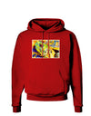 Menacing Turtle Watercolor Dark Hoodie Sweatshirt-Hoodie-TooLoud-Red-Small-Davson Sales