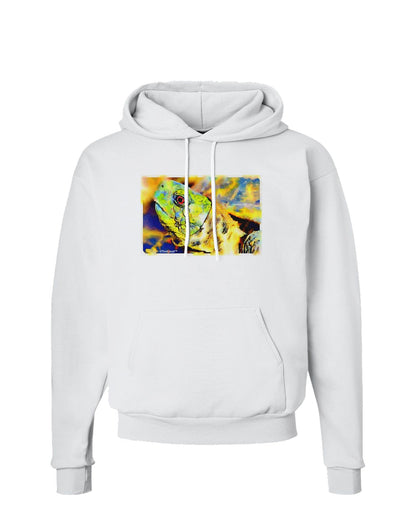 Menacing Turtle Watercolor Hoodie Sweatshirt-Hoodie-TooLoud-White-Small-Davson Sales