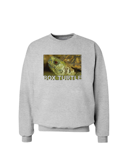 Menacing Turtle with Text Sweatshirt-Sweatshirts-TooLoud-AshGray-Small-Davson Sales