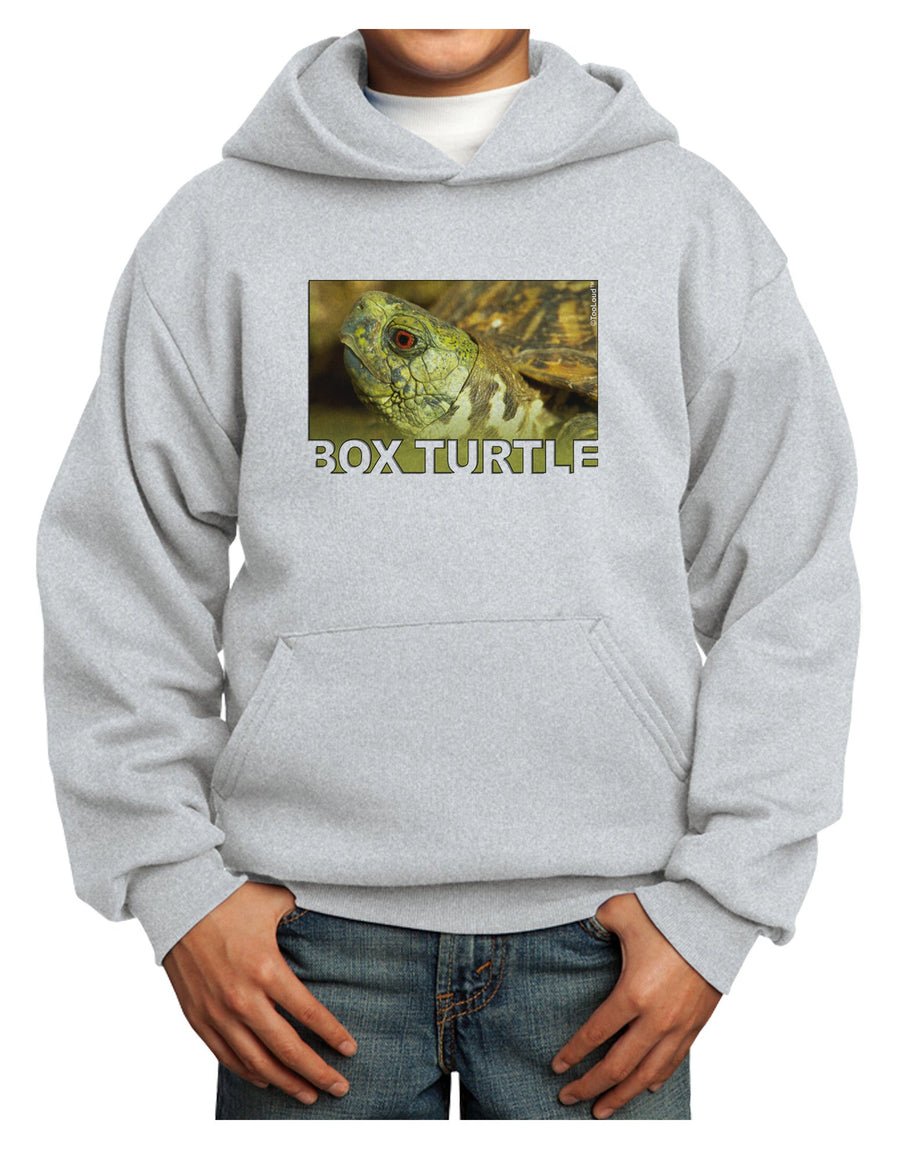 Menacing Turtle with Text Youth Hoodie Pullover Sweatshirt-Youth Hoodie-TooLoud-White-XS-Davson Sales