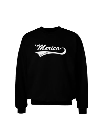 Merica Established 1776 Adult Dark Sweatshirt by TooLoud-Sweatshirts-TooLoud-Black-Small-Davson Sales