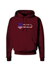 Merica Established 1776 - American Flag Style Dark Hoodie Sweatshirt by TooLoud-Hoodie-TooLoud-Maroon-Small-Davson Sales