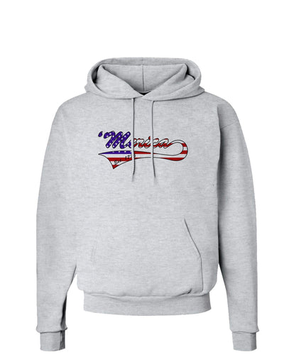 Merica Established 1776 - American Flag Style Hoodie Sweatshirt by TooLoud-Hoodie-TooLoud-AshGray-Small-Davson Sales