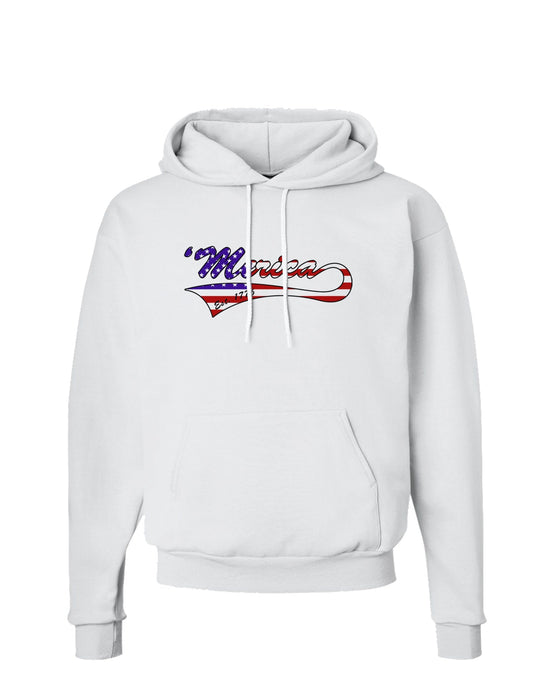 Merica Established 1776 - American Flag Style Hoodie Sweatshirt by TooLoud-Hoodie-TooLoud-White-Small-Davson Sales