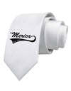 Merica Established 1776 Printed White Necktie by TooLoud