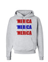 Merica Merica Merica - Red and Blue Hoodie Sweatshirt-Hoodie-TooLoud-AshGray-Small-Davson Sales