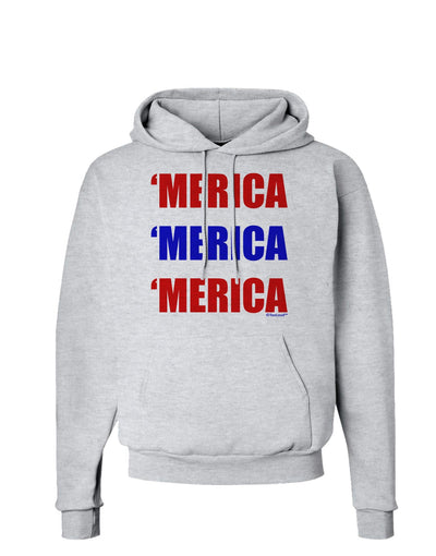 Merica Merica Merica - Red and Blue Hoodie Sweatshirt-Hoodie-TooLoud-AshGray-Small-Davson Sales