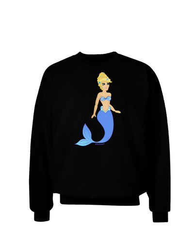 Mermaid Design - Blue Adult Dark Sweatshirt-Sweatshirts-TooLoud-Black-Small-Davson Sales