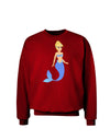 Mermaid Design - Blue Adult Dark Sweatshirt-Sweatshirts-TooLoud-Deep-Red-Small-Davson Sales